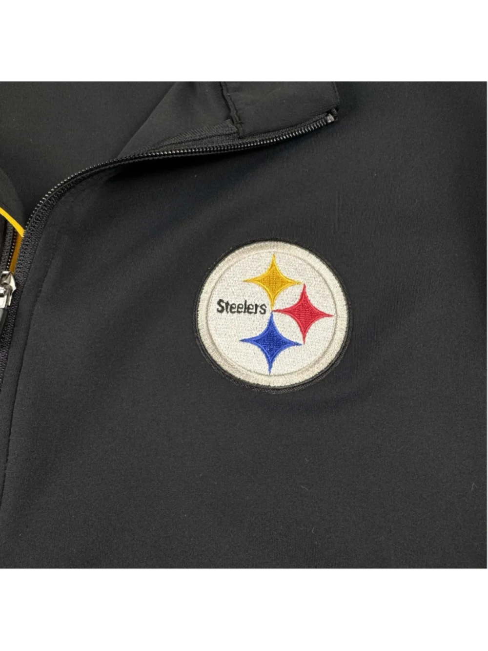 Antigua Pittsburgh Steelers Quarter Zip Pullover Jacket Black XL NFL Golf - Picture 4 of 10